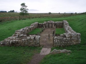 Carrawburgh Mithraeum, 2015: no badgers seen today.