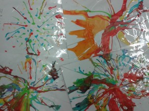 Salad spinner artwork - laminated to make beautiful placemats