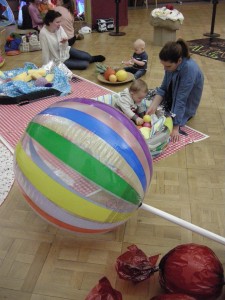 Giant lollipop and sweeties